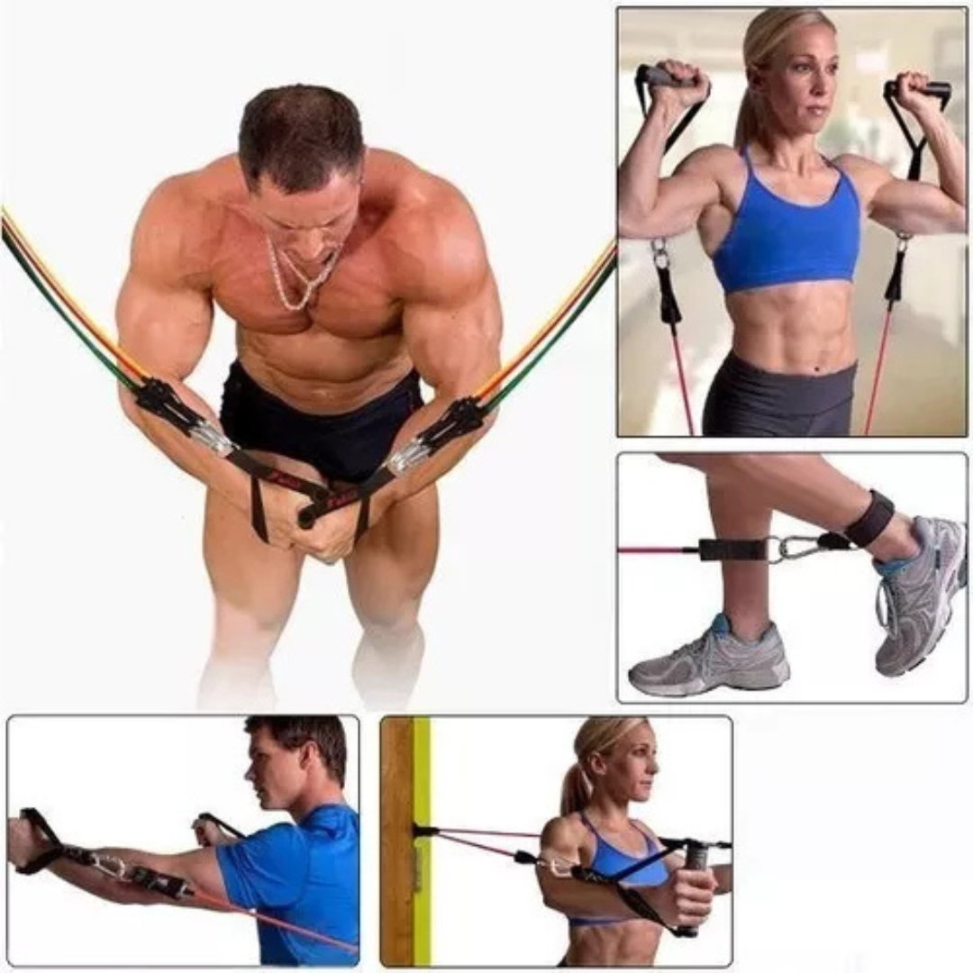 KIT BANDAS ELASTICAS DE RESISTENCIA GYM