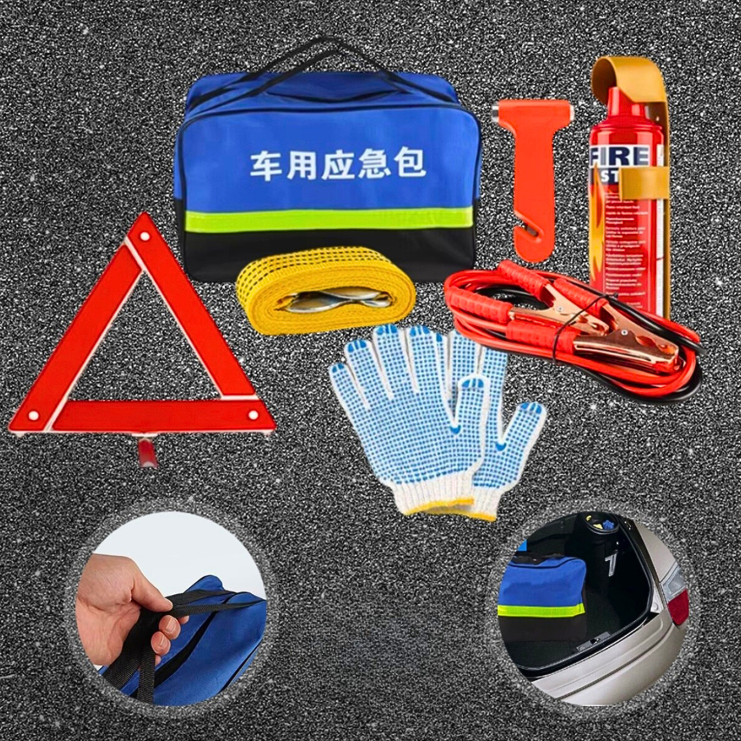 KIT DE EMRGENCIA SEGURIDAD AUTO DE 7 PZAS