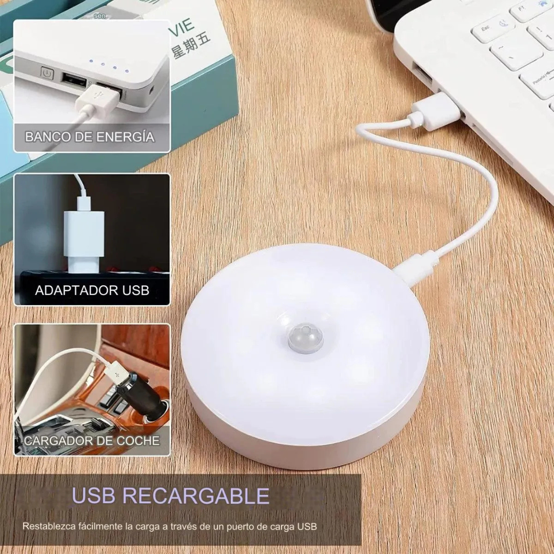 LAMPARA LED RECARGABLE SENSOR DE MOVIMENTO