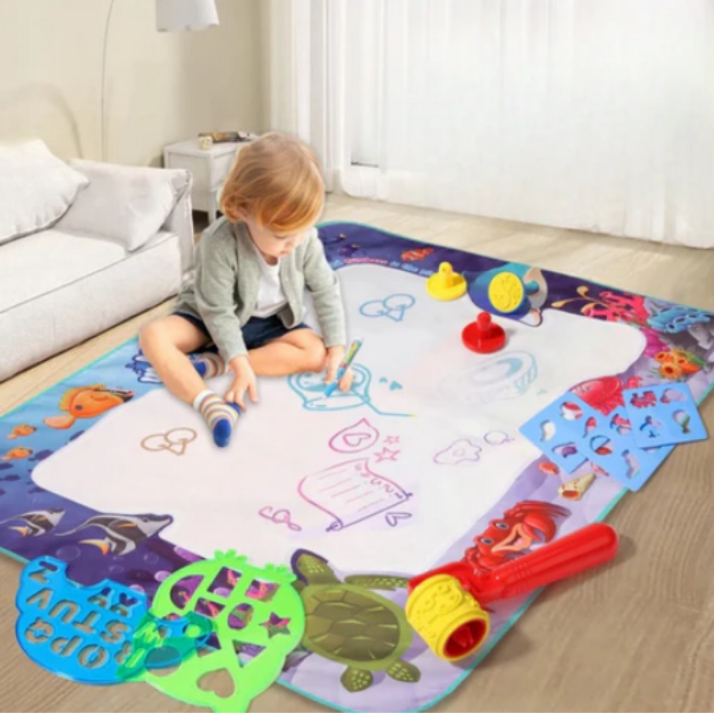 ALFOMBRA MAGICA DE DIBUJAR CON BOLIGRAFO AL AGUA