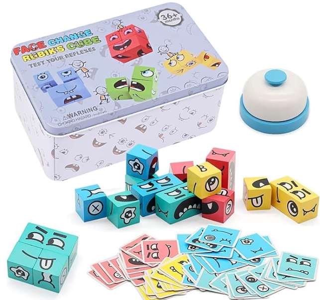 JUEGO CAMBIA CARA EXPRESIONES CON TIMBRE MONTESSORI
