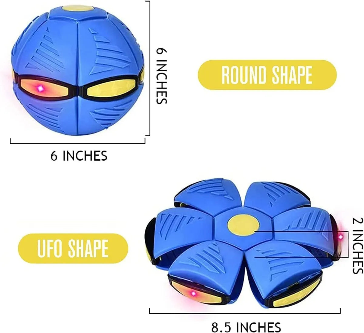 PELOTA FRISBEE 2 EN 1 CON LUZ