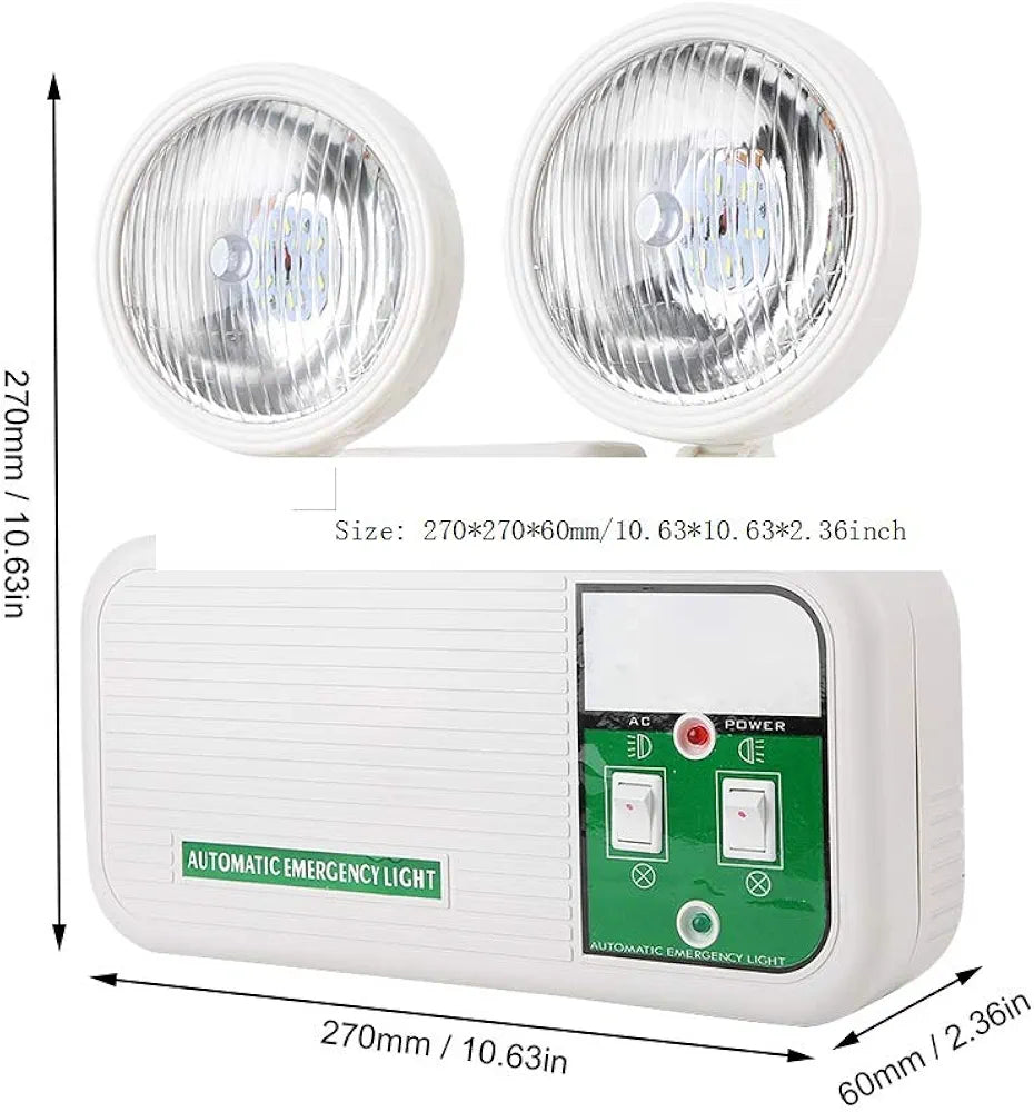 LAMPARA LED DE EMERGENCIA 2 FOCOS