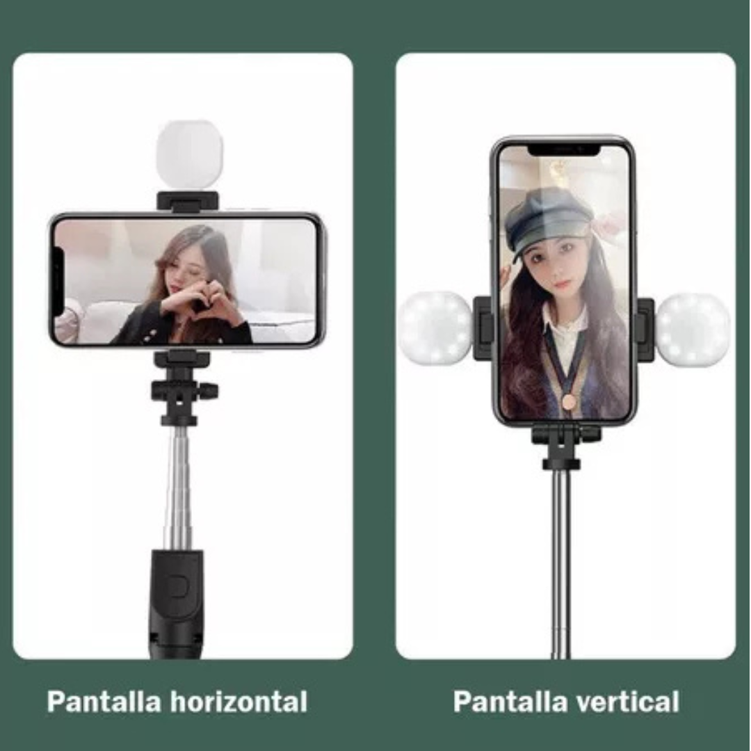 TRIPODE SOPORTE SELFIE STICK R9 LUZ LED